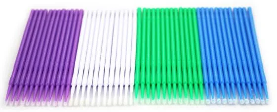 CE 100PCS Salon Applicator Dental Applicator Dental Micro Brush Applicator