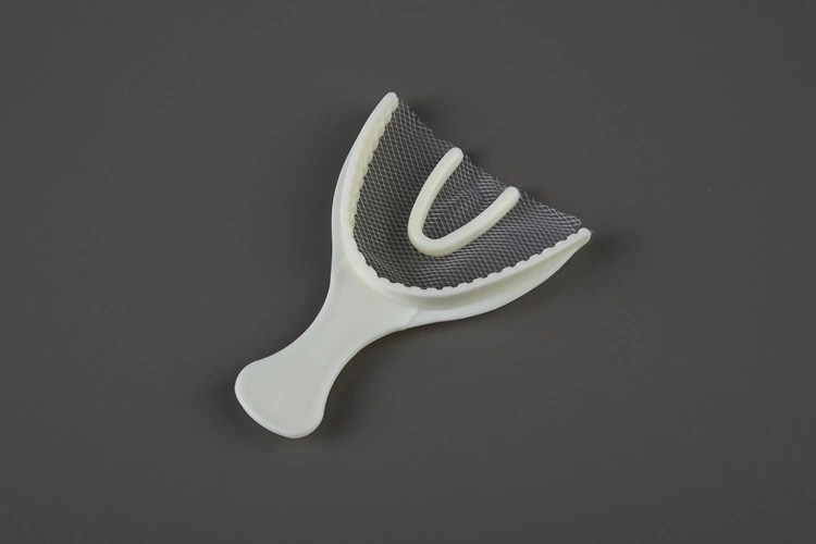 SJ Medical Grade Plastic Dental Disposable Consumable Bite Implant Impression Tray with Mesh Nylon Net